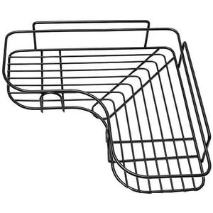 Heart Stainless Steel Shower Caddies Bathroom Wall Shelf - Kitchen Corner Shelves,Waterproof Shelves for Floating Storage,Storage Rack for Living Room Kitchen (Black)