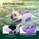Kuoser Dog Life Jacket, Front Float Dog Life Vest for Swimming Boating, Reflective Pet Swim Suit with Rescue Handle & D-Ring & Chin Float for Small Medium Large Dogs, Purple 2XL