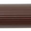 Kenney KN609S/15 Twist & Fit No Tools Spring Tension Standard Shower Curtain Rod with Non-Slip, Non-Scratch Ends, 36-63" Adjustable Length, Easy Install, Brown, 1" Diameter Rust Resistant Steel Tube (Chocolate)