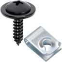 10Sets Fender Liner & Splash Shield Screw with U-Nut Kit for Honda 90139-SE0-003 90345-S04-000