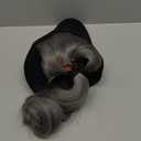 SEGO Hat Wig, Hat with Hair Attached for Women Black Baseball Cap with Hair Extensions, Short Curly Baseball Cap Wig Adjustable Hats for Daily Party 8 Inch #16P613 Ash Blonde