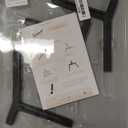 LOOBANI Raised Dog Bowl Stand: Fits for Bowls Width 5.9"-8.7" (Without Bowls), Adjustable Width Elevated Dog Bowl Stand Water Food Feeder for Medium Adult, Seniors, Older, Arthritis Dogs Black Medium