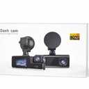 Dual Camera Dash Cam with Front 1080P and Inside Camera, Super HD 1296P, 170° Wide Angle, Night Vision, 24H Parking Monitor, G-Sensor, Loop Recording