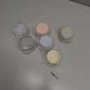 VITEVER [6 Pack] Salad Dressing Container To Go, 2.7 oz Glass Small Condiment with Lids, Dipping Sauce Cups Set, Leakproof Reusable for Lunch Box Work Trip.