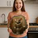 Mouse Reading Book Walls Decal Peel and Stick for Kids Room, Classroom Wall Decor - 3D Effect Wall Mural, Ideal Wall Stickers & Murals, Decorative Decal for Educational Spaces Design 23