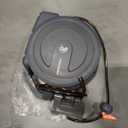 Giraffe Tools Retractable Garden Hose Reel 1/2 Inch x 130 ft, Super Heavy Duty, Any Length Lock, Slow Return System, Wall Mounted and 180 Deg Swivel Bracket