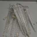 Joomer White Christmas 13FT 20 Tubes 90 LED Icicle Lights with Timer Function, Waterproof Connectable Ice String Lights for Holiday Home, Patio, Trees Christmas Decoration