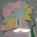 Easter Decorations - 6.5 Ft Pastel Velvet Bow Garland - Spring Room Decor for Home Party Office - Coquette Birthday Decorations for Table Door Mantel Window Wall