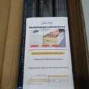 20 inch Drawer Slides 6 Pairs (12pcs) Full Extension Ball Bearing Drawer Rails Side Mount 3 fold Metal Dresser Runners for File Cabinet Trash Can Kitchen Wardrobe Glides 20" Black 100 LB Capacity