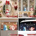 3 x DKTIE Christmas Window Stickers, Navidad Snowflake Window Clings Stickers for Glass, Xmas Decals Decorations Holiday Snowflake Santa Claus Reindeer Decals for Party (Q316, 8 Sheets 20x30CM)