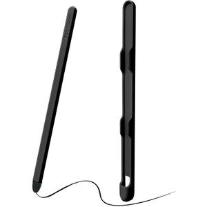 Stylus Pen & S Pen Holder for Samsung Galaxy Z Fold 7/6 / 5 / Galaxy Z Trifold Case, Adhesive S Pen Slot Slim Stylus High Sensitive Silicone Tip for Z Fold 6/5 S Pen Edition, Matte-Black