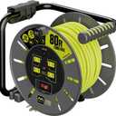 80ft Cord Reel + Cord Reel Wall Mount