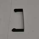 YIGII Black Paper Towel Holder Wall Mount - Under Cabinet Self Adhesive Paper Towel Rack for Kitchen, SUS-304 Stainless Steel (Oval-Arm)