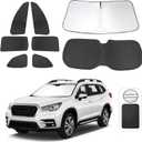 TINGLU Window Shades for Subaru Ascent Touring 2019-2026 Accessories Car Side Full Windows Rear Triangular Windshield Sun Shade Sun UV Rays & Privacy Protection for Camping,Napping,and Relaxing 8PCS