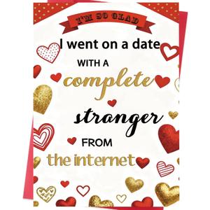 3 x Valentines Day Card for Wife, Husband, Boyfriend, Girlfriend, or Partner  Romantic Valentines Day Gift for Him or Her (WY-503)