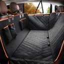 Dog Car Seat Cover for Back Seat,100% Waterproof Scratch Proof Nonslip Seat Cover,600D Heavy Duty Scratch Proof Nonslip Durable Soft Dog Hammock for Car for Cars Trucks and SUVsOrange