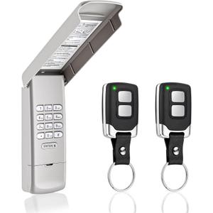 Garage Door Opener Keypad with 2 Garage Door Opener Remote for Liftmaster Chamberlain Craftsman Remote Keypad Replacement 877MAX 893LM 893Max 971LM 371LM, Purple Yellow Red Orange Learn Button
