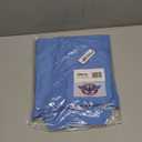 First Class 100% Polyester Short Sleeve Men's Uniform Shirt White (X-Large, Light Blue)