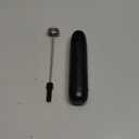 Maestri House Rechargeable Milk Frother, LunaFro Mini Handheld Electric Foam Maker Detachable Stainless Steel Whisk Drink Mixer Foamer Mini Blender for Matcha, Lattes, Cappuccino, No Stand (Black)