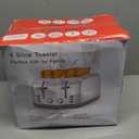 Toaster 4 Slice Retro Stainless Steel,Best Prime 4 Slice Toaster Wide Solt with 7 Shade Settings, Perfect for Waffles, Bagels and More Lainsten T-527