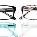 Gaoye Reading Glasses Men/Women, Eyeglasses, Blue Light Readers for Men/Women, Computer Eye Glasses, Cheaters 4 Pack