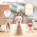 Gifts for Mom from Daughter Son: Thank You Moms Angel Figurines Statue - Sentimental Gift for Christmas Birthday Mothers Day Thanksgiving