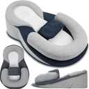Lounger Pillow Cushion Reflux Breastfeeding Pillow Anti Overflow Pillow Rest Nest Bed (Dark Gray)