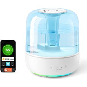Humidifiers for Home Bedroom Large Room 5.5L Cool Mist for Indoor Use Dazzling Lighting Effects (Ice Blue, Humelle AH1)