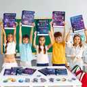 2 x Pasimy Reading Posters Reading Strategies Posters Bulletin Board Decoration Educational Read Poster for Elementary Middle School Library Classroom Decorations(Space)