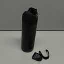 Owala FreeSip Insulated Stainless Steel Water Bottle with Straw, BPA-Free Sports Water Bottle, Great for Travel, 24 Oz, Very, Very Dark | Insulated, with Straw, for Sports, Travel, and School, BPA-Free