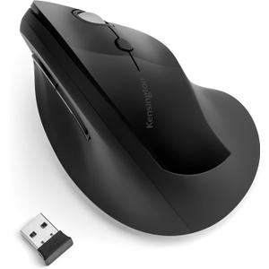 Kensington Pro Fit Ergo Vertical Wireless Mouse- Black (K75501WW), 2.8"x3"x4.4"