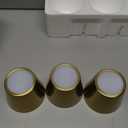 UME 3 Pack Cordless Table Lamp, Battery Operated Lamp - Portable Waterproof Rechargeable Table Lamp w/ 3 Color Temps & Stepless Dimming for Dinner, Desk, Cafe, Outdoor (Brushed Gold)