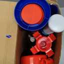 HYES 3-in-1 Baseball Set for Kids 3-5 - Tee Ball Stand, Hanging Tee, Ball Launcher and 6 Softballs - Adjustable Height, Indoor/Outdoor Sport Gifts for Boys Girls, Blue