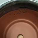 LE TAUCI Ceramic Plant Pots with Drainage Holes, Set of 3, 8+6.7+5.5 Inch Stripe Garden Planter Pots for Outdoor Indoor Plants Flower, Round Succulent Orchid Flower Pot, Reactive Glaze Black