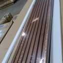 NeatiEase Wood Panels for Wall, 4-Piece 96" x 12.6" Soundproof Wood Slat Wall Panel for Interior Wall Decor Noise Cancelling, Acoustic Wall Panels, Sound Absorbing Panel (Teak)