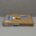 SAIJI Leather Laptop Bed Tray Table, Adjustable Laptop Stand with Removable Stopper, Portable Lap Desks with Foldable Legs, Notebook Stand Breakfast Reading Desk for Sofa Couch((Medium, Black)