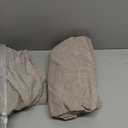 Genina Waterproof Chair Covers for Dining Room 6 Pack, Stretch Jacquard Dining Chair Cover Removable Washable Chair Protectors Cover for Kitchen, Home (Leaves-Warm Gray, 6 PCS)