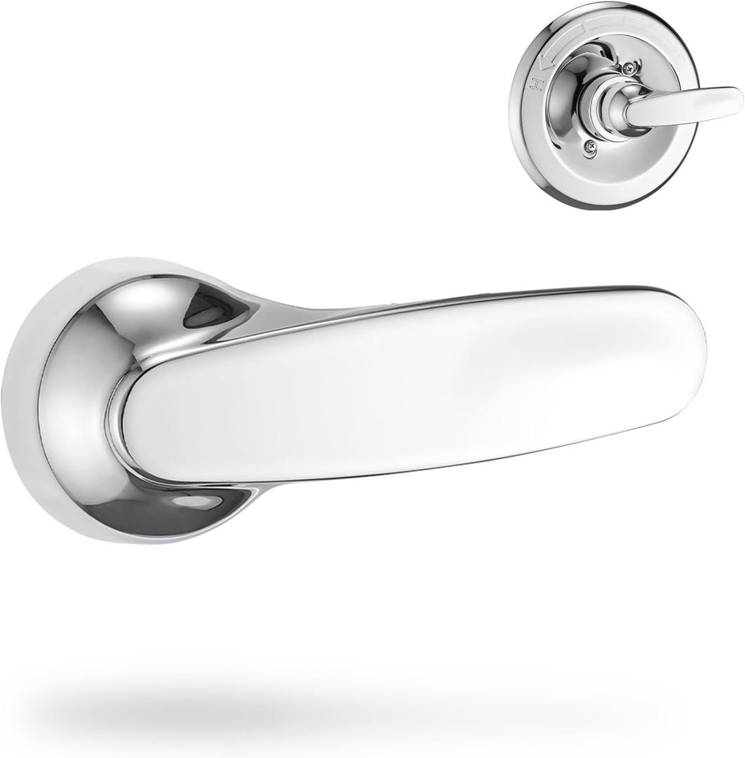 Replacement Metal Lever Handle for Delta H79 1300/1400 Series - Single Tub Faucet Handle Kit, Durable Zinc Alloy Construction, Easy DIY Installation (Chrome)