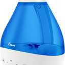 Crane 4-in-1 Drop 2.0 Ultrasonic Cool Mist Humidifier with Sound Machine, Night Light, Aroma Tray, 1 Gallon Top Fill, Blue & White