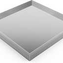 32" x 30" x 3" Washing Machine Drain Pan,Heavy Duty 304 Stainless Steel Material,Surface Brushed Process,Washing Machine Tray with Anti-Slip Bottom pad,Protecting The Floor,Wood Deck,No Hole