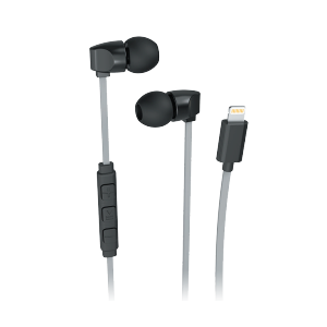 Acc Earbuds with lightning tip blk