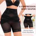 Shapewear Tummy Control Underwear for Women High Waisted Body Shaper Butt Lifting Panties Girdle Under Dress Shorts, XL