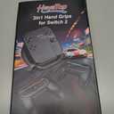 Grip Case Set for Nintendo Switch 2 Joy-Con 2025 Updated, 3-in-1 Switch 2 Controller Accessories Set, Perfect for Racing Game & 2 Player Games Compatible with Nintendo Switch 2 Grip Controller