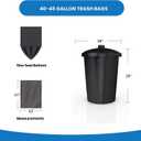 Reli. Premium 50 Gallon Trash Bags | 150 Count | Made in USA | Heavy Duty | Bulk | SuperValue | Black Multi-Use Garbage Bags