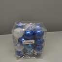 24 Pieces Hanukkah Ball Ornaments-Chanukah Decorative Hanging Ornaments Jewish Menorah Dreidel Star of David Plastic Hanging Tree Balls Happy Hanukkah Balls Ornaments for Tree Hanging Decor