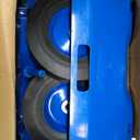 lukar Panel Dolly Heavy Duty 1100LBS Capacity, Adjustable Panel Dolly Cart with 10" Solid Rubber Wheels, Drywall Mover Cart for Wood Panels, Doors and Drywall Sheet Blue
