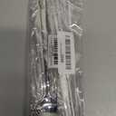 Korean Metal Chopsticks and Spoons Set, Reusable Stainless Steel Flatware Chopsticks and Spoons with long-hand, set of 3 (Lucky Clover)