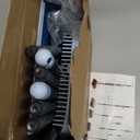 Standing Dustpan and Broom Set with 52" Long Extendable Handle for Home, Indoor, Kitchen Room Office Lobby Floor Cleaning (Navy Blue)