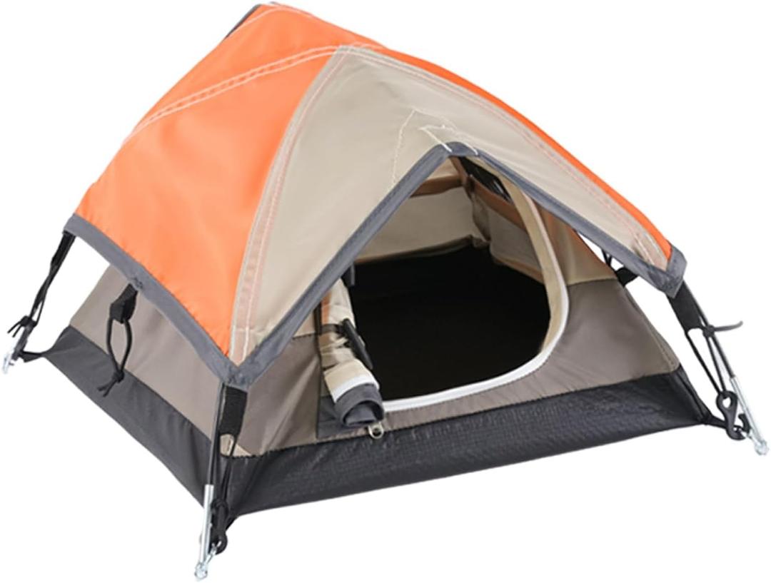 Mini Tent,Model Tent DecorationTiny Tent for Home and Garden Decoration,for Small Animal,Toy Display, Orange