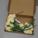Artificial Carnation Flowers - 15pcs Fake Yellow Silk Flowers with Stems for Home Decor, Wedding, Bridal Bouquet, Anniversary, Birthday Floral Arrangements